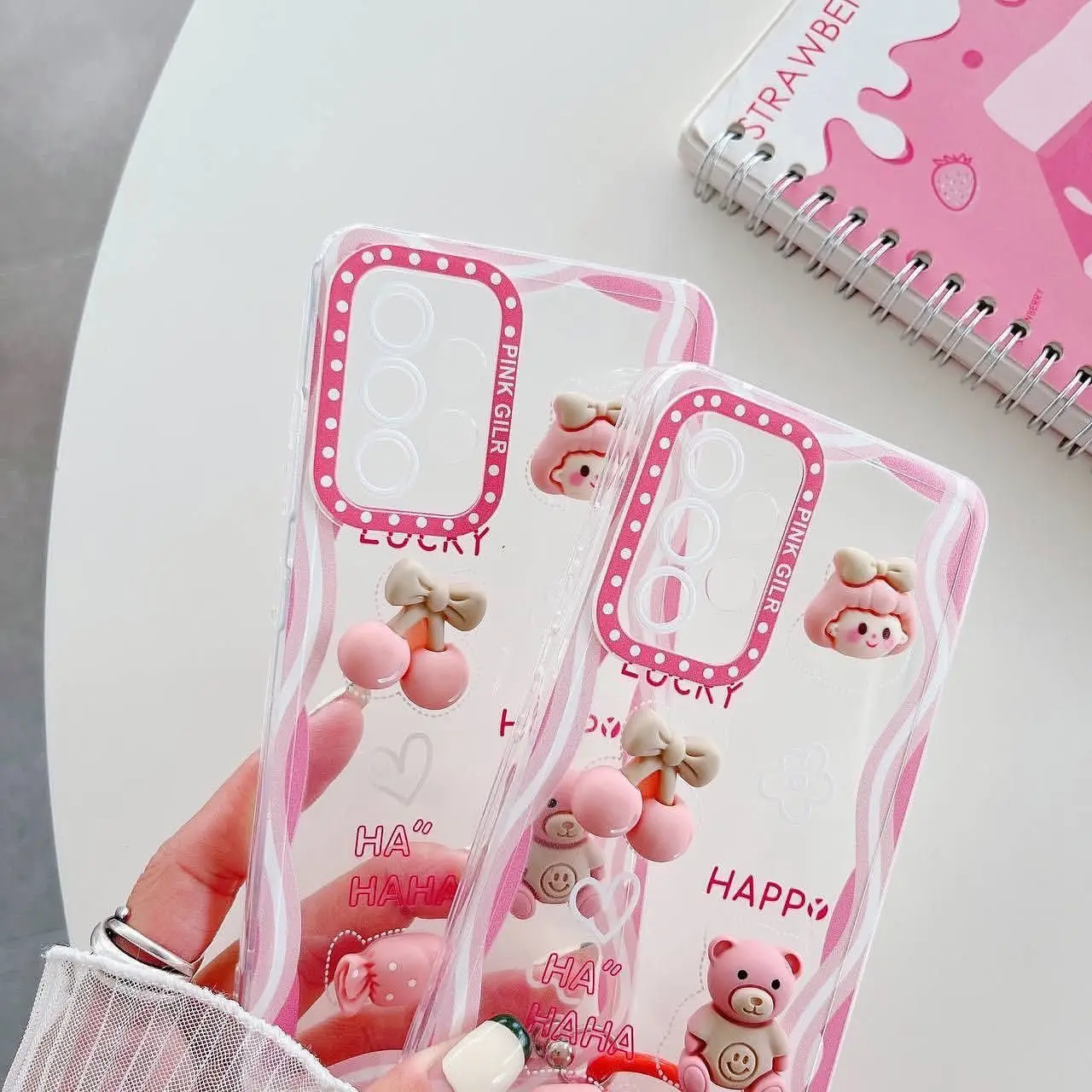 Pink bow tie-1 قاب دختر پاپیون صورتی