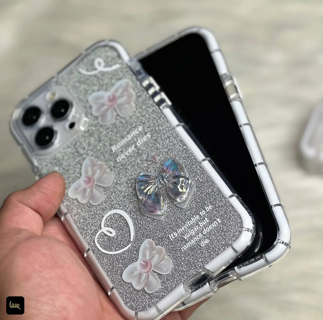 romance-shiny-black-light-iphone-phone-case3 قاب گوشی رومنس شاینی بلک لایت آیفون