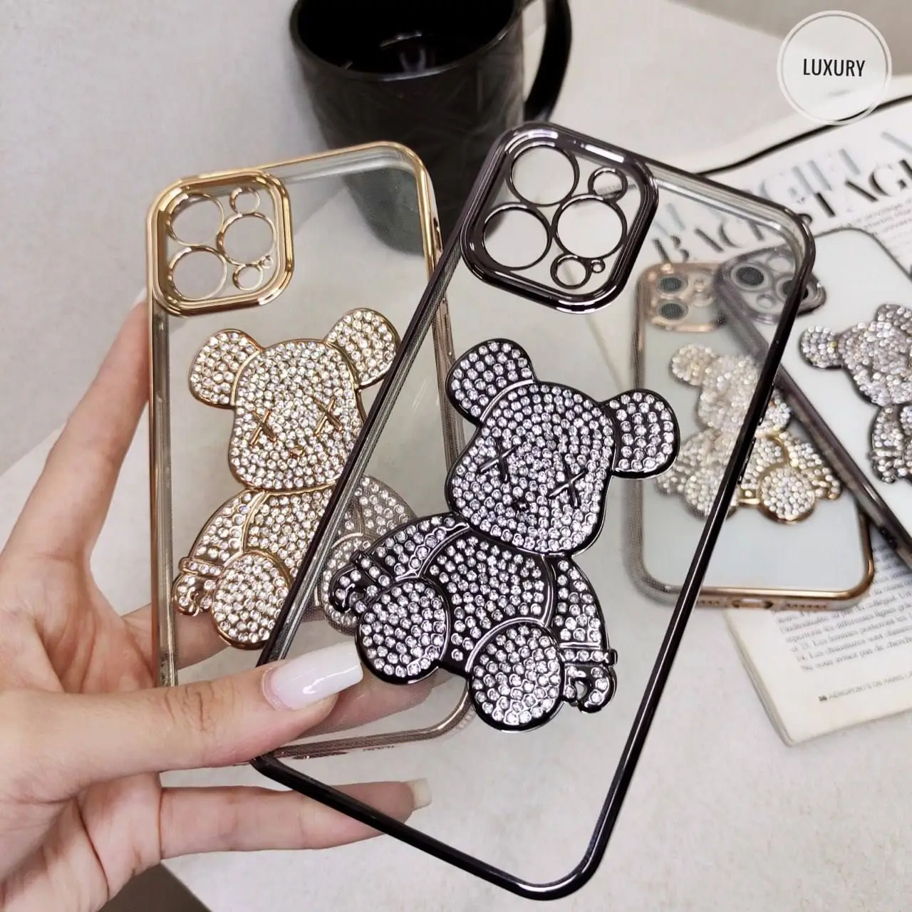 swarovski-bear-iphone-case3 قاب خرس سواروسکی آیفون