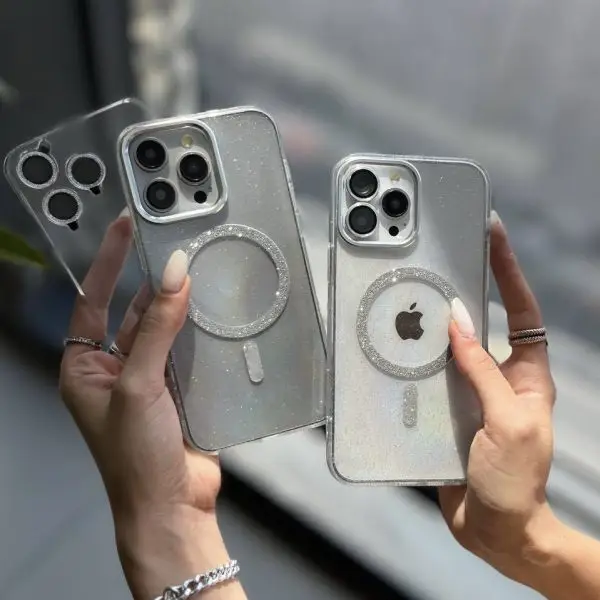 قاب آیفون مگ سیف شفاف اکلیلی